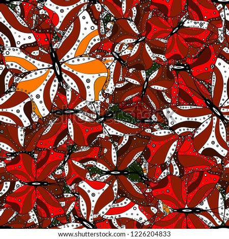 Endless. Seamless pattern with butterflies. Sketch, doodle, scribble. Abstract seamless pattern for boys, girls, clothes, wallpaper. Vector illustration.