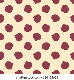 Endless seamless pattern of the petals coffee color. It can be used for wallpaper patterns, web page background, surface texture. EPS 8.