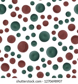 Endless Seamless pattern in Polka-Dot. This pattern can be used for for your design, textile,  pattern fills, posters, cards, web page background etc. Pattern under the mask. Vector.