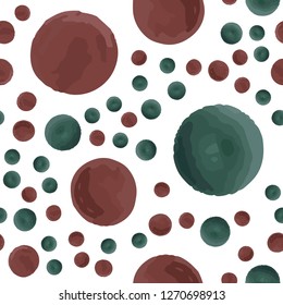 Endless Seamless pattern in Polka-Dot. This pattern can be used for for your design, textile,  pattern fills, posters, cards, web page background etc. Pattern under the mask. Vector.
