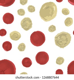 Endless Seamless pattern in Polka-Dot. Vector.