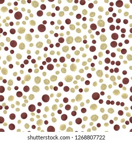 Endless Seamless pattern in Polka-Dot. Vector.