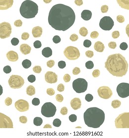 Endless Seamless pattern in Polka-Dot. Vector.