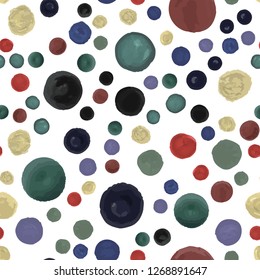 Endless Seamless pattern in Polka-Dot. Vector.