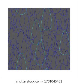 endless seamless pattern of tears of rain on a gray background