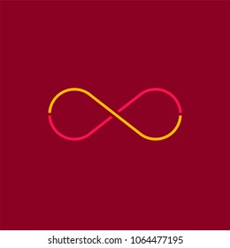 Endless sign. Limitless symbol concept. Infinity or unlimited symbol icon logo template.