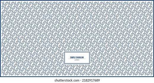 Endless Simple Chainlink Pattern Design