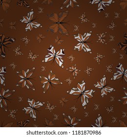 Endless. Sketch, doodle, scribble. Seamless. Design with butterflies. Butterflies on a brown, white and black background. Vector illustration.