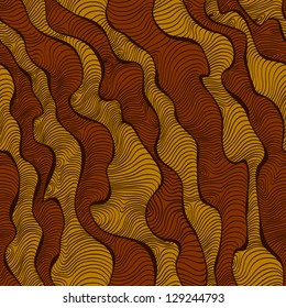 Endless stylized african texture. Seamless linear decorative pattern. Template for design and decoration