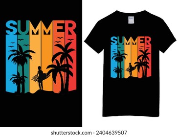 endless summer california with styled palm tree. t shirt design, graphics, stamp, label, typography, wall murals