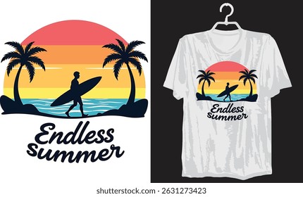 Endless Summer Custom Clothing and T-Shirt Design Streetwear, Typography
