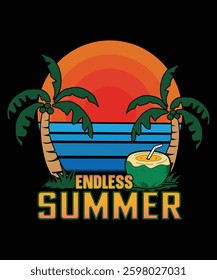 Endless summer t shirt design