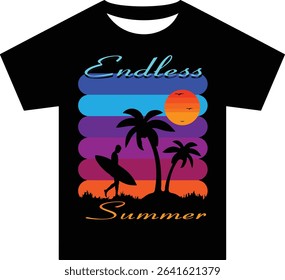 Endless Summer T-shirt Design Arts