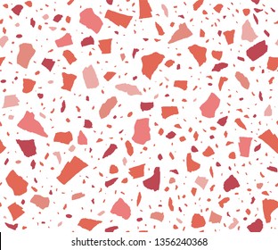 Endless Terrazzo Flooring Vector Pattern.