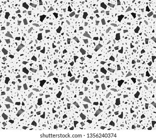 Endless Terrazzo Flooring Vector Pattern.