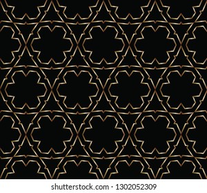 The endless texture. Abstract geometric illustration. Pattern for website, corporate style, party invitation, seamless pattern with golden, , silver elements. golden,  pattern. Vector illustration 