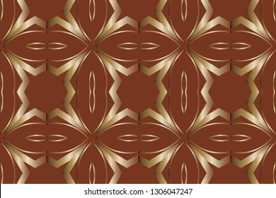 The endless texture. Abstract geometric illustration. Pattern for website, corporate style, party invitation, seamless pattern with golden, , silver elements. golden,  pattern. Vector 