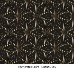 The endless texture. Abstract geometric illustration. Pattern for website, corporate style, party invitation, seamless pattern with golden, , silver elements. golden,  pattern. Vector 