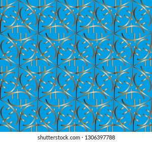 The endless texture. Abstract geometric illustration. Pattern for website, corporate style, party invitation, seamless pattern with golden, , silver elements. golden, silver pattern. Vector illustrati