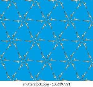 The endless texture. Abstract geometric illustration. Pattern for website, corporate style, party invitation, seamless pattern with golden, , silver elements. golden, silver pattern. Vector illustrati