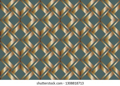 The endless texture. Abstract geometric illustration. Pattern for website, corporate style, party invitation, seamless pattern with golden, , silver elements. golden, silver pattern. Vector .