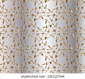 The endless texture. Abstract geometric illustration. Pattern for website, corporate style, party invitation, seamless pattern with golden, , silver elements. golden, silver pattern. Vector illustrati