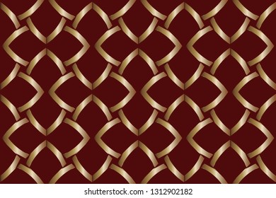 The endless texture. Abstract geometric illustration. Pattern for website, corporate style, party invitation, seamless pattern with golden, elements. golden pattern. Vector illustration     