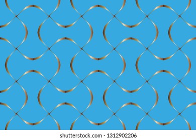 The endless texture. Abstract geometric illustration. Pattern for website, corporate style, party invitation, seamless pattern with golden, elements. golden pattern. Vector illustration     