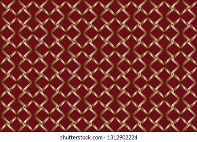 The endless texture. Abstract geometric illustration. Pattern for website, corporate style, party invitation, seamless pattern with golden, elements. golden pattern. Vector illustration     