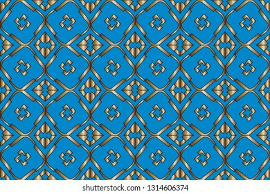 The endless texture. Abstract geometric illustration. Pattern for website, corporate style, party invitation, seamless pattern with golden, , silver elements. golden pattern. Vector illustration     