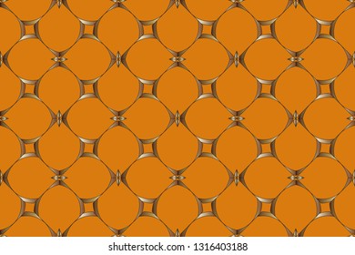 The endless texture. Abstract geometric illustration. Pattern for website, corporate style, party invitation, seamless pattern with golden, , silver elements. golden pattern. Vector illustration     