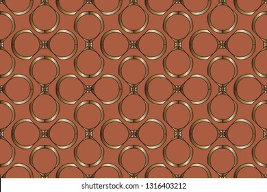 The endless texture. Abstract geometric illustration. Pattern for website, corporate style, party invitation, seamless pattern with golden, , silver elements. golden pattern. Vector illustration     