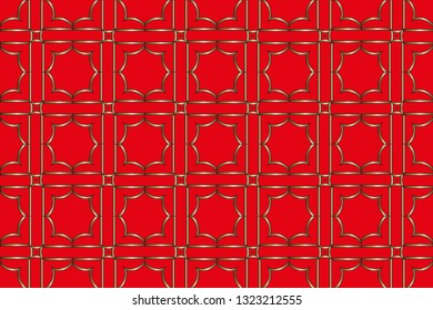 The endless texture. Abstract geometric illustration. Pattern for website, corporate style, party invitation, seamless pattern with golden, , silver elements. golden pattern. Vector illustration     
