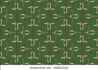 The endless texture. Abstract geometric illustration. Pattern for website, corporate style, party invitation, seamless pattern with golden, elements. golden pattern. Vector illustration     