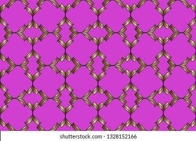 The endless texture. Abstract geometric illustration. Pattern for website, corporate style, party invitation, seamless pattern with golden, elements. golden pattern. Vector illustration     
