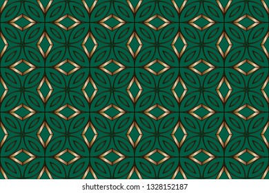 The endless texture. Abstract geometric illustration. Pattern for website, corporate style, party invitation, seamless pattern with golden, elements. golden pattern. Vector illustration     