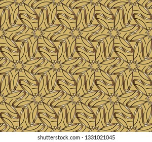 The endless texture. Abstract geometric illustration. Pattern for website, corporate style, party invitation, seamless pattern with golden, elements. golden pattern. Vector illustration     