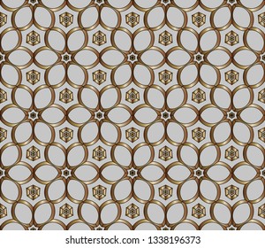 The endless texture. Abstract geometric illustration .Decorative seamless pattern. Endless pattern for Wallpaper, textile. Luxury vector