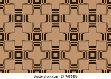 The endless texture. Abstract geometric illustration. Pattern for website, corporate style, party invitation, wallpaper. brown pattern, brown image,                                       