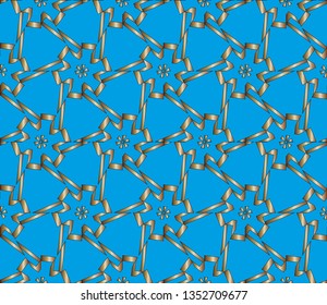 The endless texture. Abstract geometric illustration. Pattern for website, corporate style, party invitation, wallpaper. Blue color, blue lines,  Vector seamless pattern, 