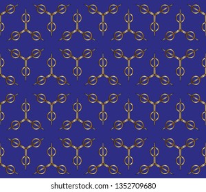 The endless texture. Abstract geometric illustration. Pattern for website, corporate style, party invitation, wallpaper. Blue color, blue lines,  Vector seamless pattern, 