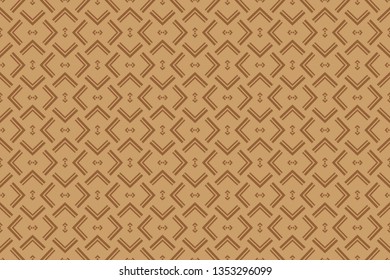 The endless texture. Abstract geometric illustration. Pattern for website, corporate style, party invitation, wallpaper. brown pattern, brown image,   Vector seamless pattern,                         