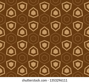The endless texture. Abstract geometric illustration. Pattern for website, corporate style, party invitation, wallpaper. brown pattern, brown image,   Vector seamless pattern,                         