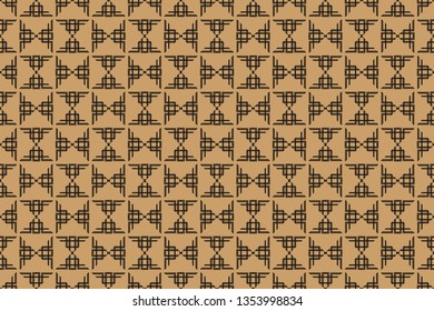 The endless texture. Abstract geometric illustration. Pattern for website, corporate style, party invitation, wallpaper. brown pattern, brown image,   Vector seamless pattern,                         