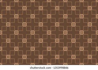 The endless texture. Abstract geometric illustration. Pattern for website, corporate style, party invitation, wallpaper. brown pattern, brown image,   Vector seamless pattern,                         