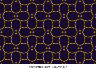 The endless texture. Abstract geometric illustration. Pattern for website, corporate style, party invitation, wallpaper. Vector seamless pattern,   Blue color, blue lines,  