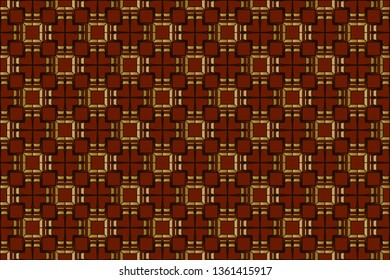 The endless texture. Abstract geometric illustration. Pattern for website, corporate style, party invitation, wallpaper. Vector seamless pattern,   brown color, brown pattern,     
