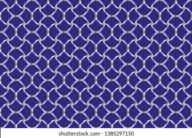 The endless texture. Abstract geometric illustration. Pattern for website. Vector illustration.Silver pattern on blue background