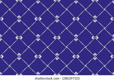 The endless texture. Abstract geometric illustration. Pattern for website. Vector illustration.Silver pattern on blue background