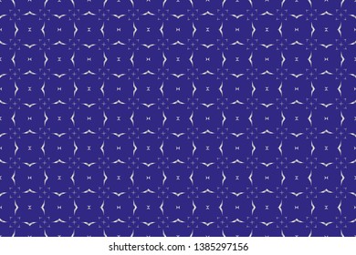 The endless texture. Abstract geometric illustration. Pattern for website. Vector illustration.Silver pattern on blue background